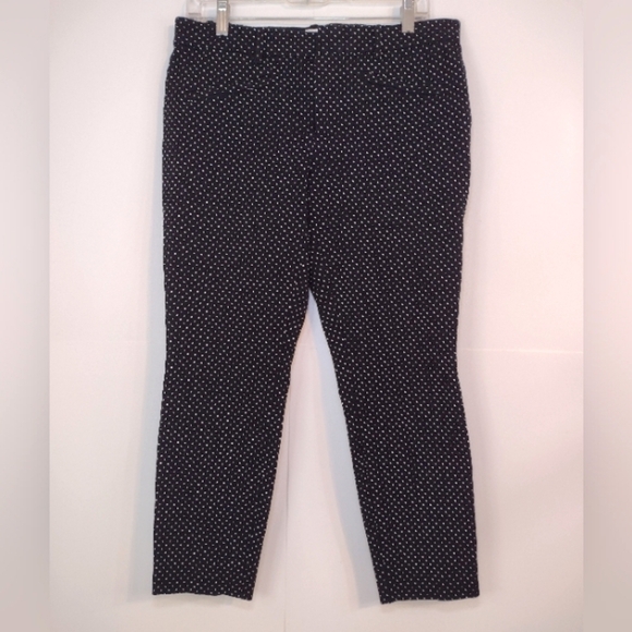 Gap women's black and white skinny ankle pants size ( 12 R) - Picture 1 of 13